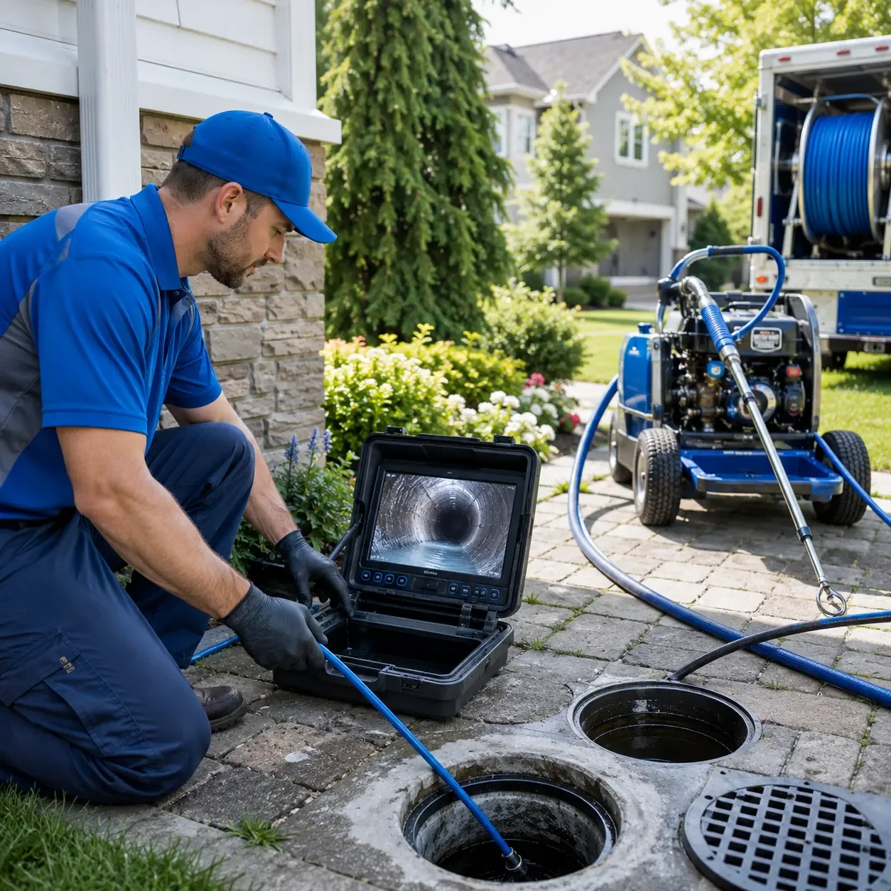 Outdoor drain cleaning professionals serving Newton, NH